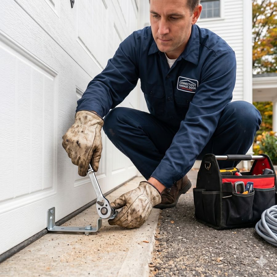 Garage door repair technician