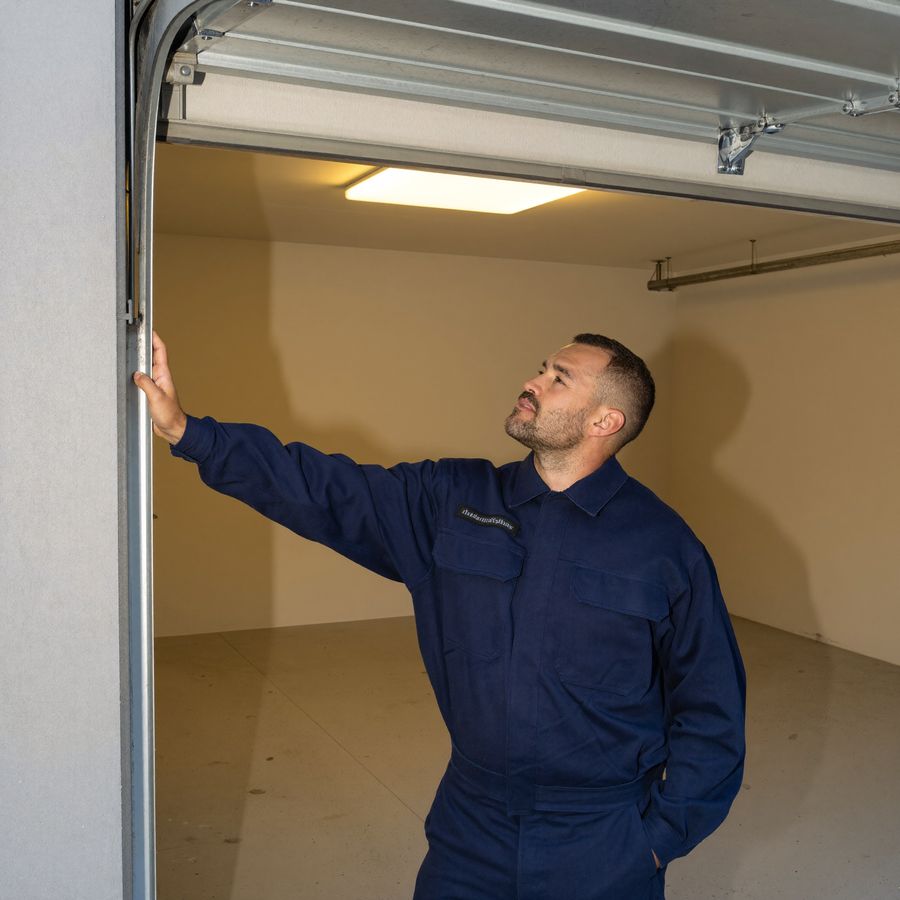 Garage door opener and motor installation