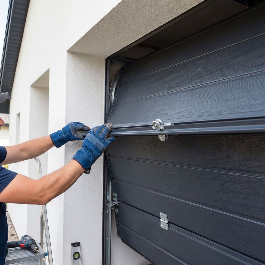 Garage door panel replacement