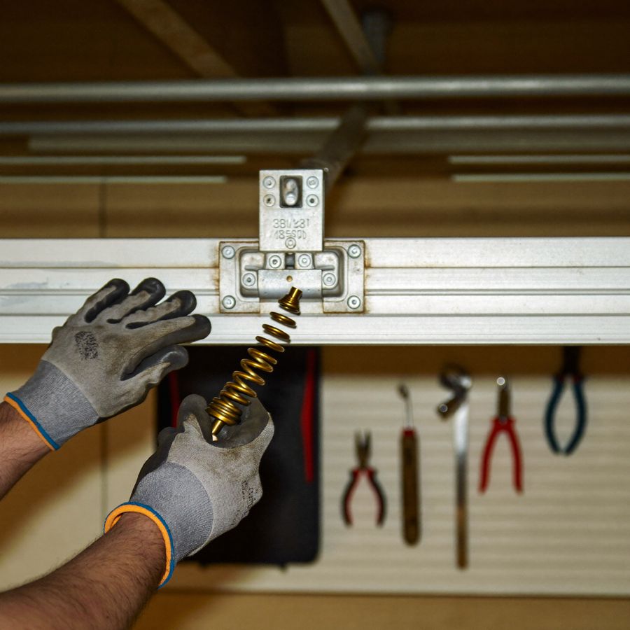 Spring replacement tools and hardware